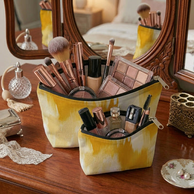 Printed - Solar Brushstroke Cosmetic Pouch Trendy Home