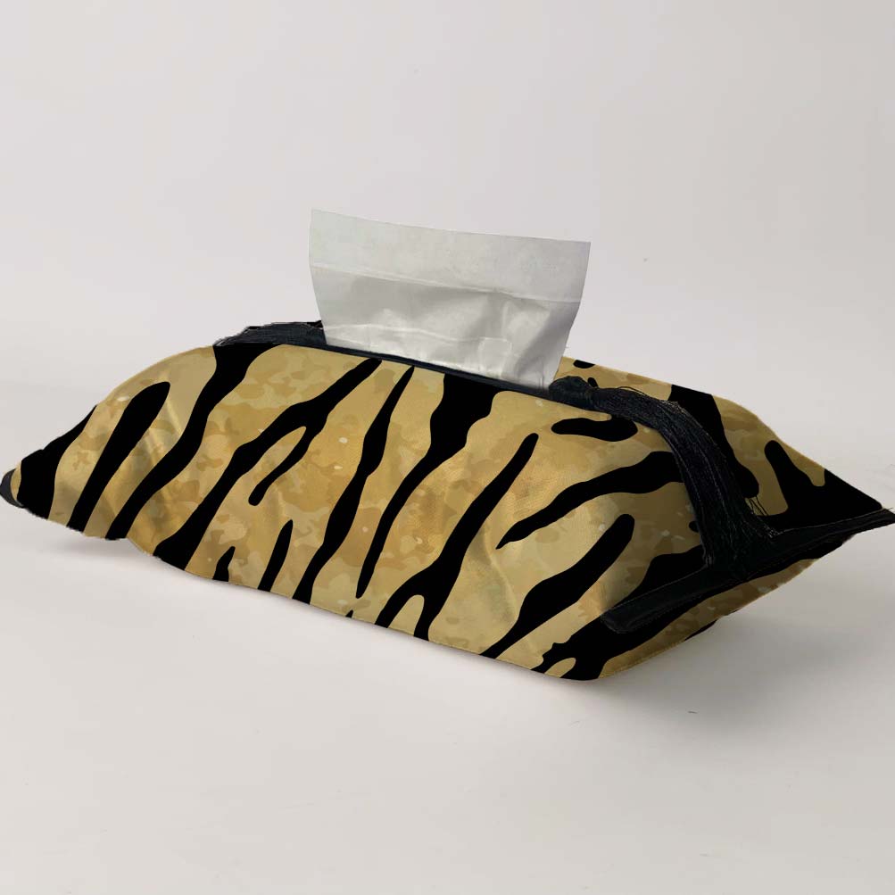 Aged Tiger Skin Tissue Box Trendy Home