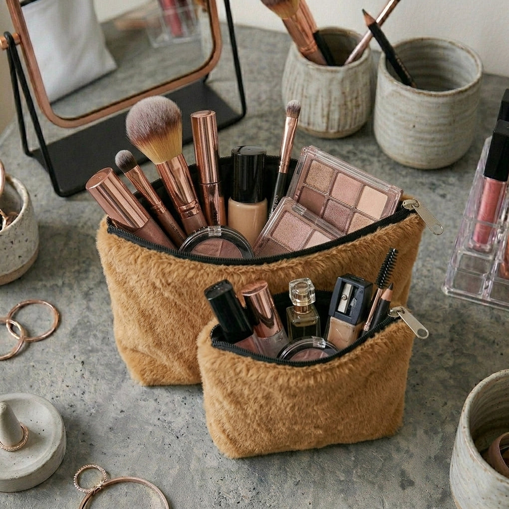 Cat Fur - Cinnamon Cosmetic Pouch