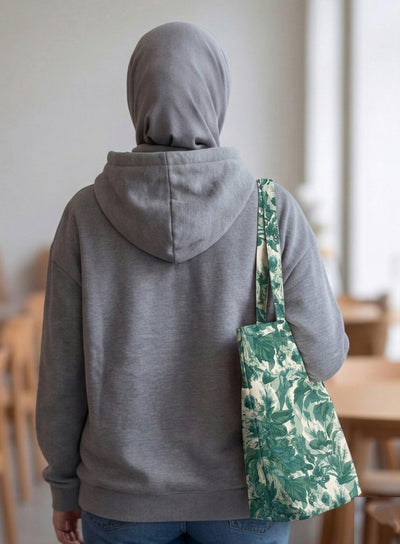 Printed - Victorian Green Tote Bag Trendy Home