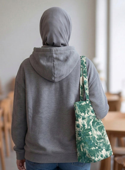 Printed - Victorian Green Tote Bag Trendy Home