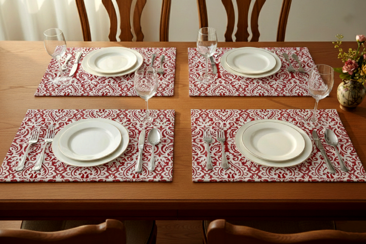 Printed - Rubine Table Mat Trendy Home