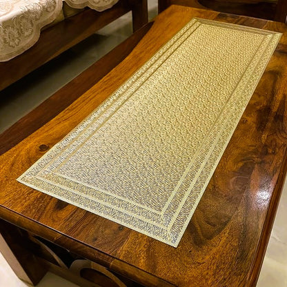 Pvc - Gold Rectangular Table Runner