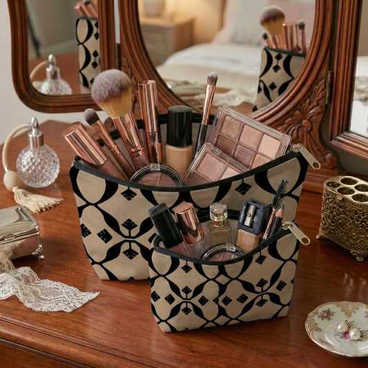 Printed - Beige Nomad Cosmetic Pouch