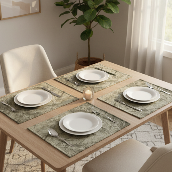 Turkish Velvet - Pearl Table Mat| Trendy Home
