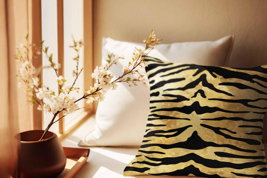 Aged Tiger Skin Cushion Cover Trendy Home