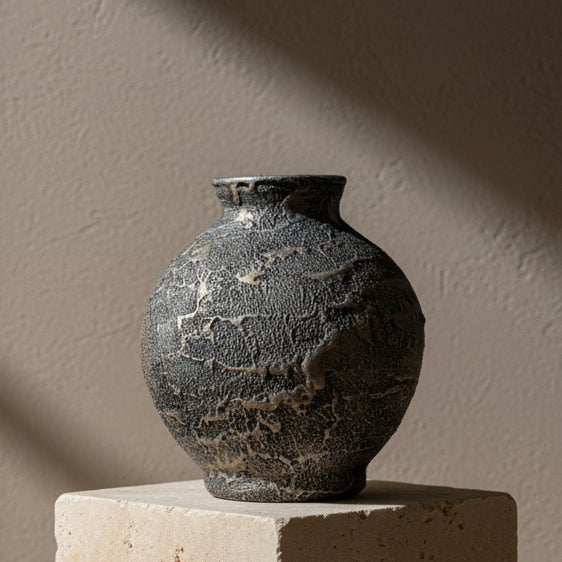 Belly Jar - Graphite Studio Vase