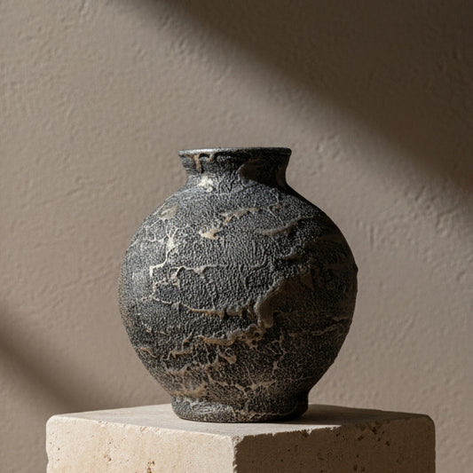 Belly Jar - Graphite Studio Vase