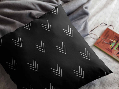 Black Canvas Cushion Cover Trendy Home