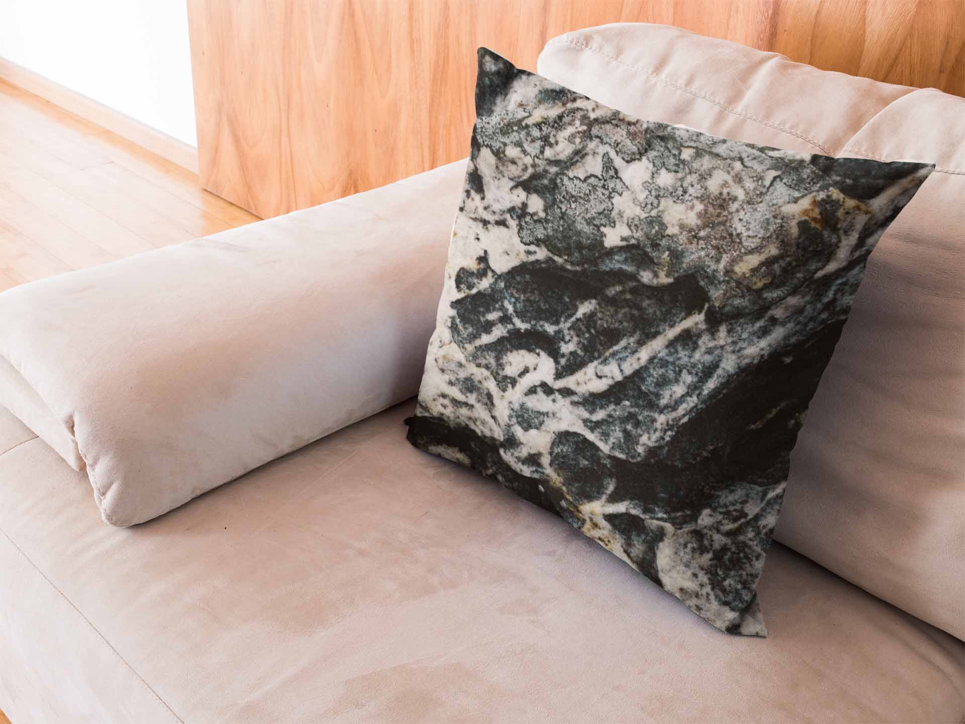 Black Chromite Marble-Stone Cushion Cover Trendy Home