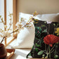 Black Rosey Cushion Cover cushion cover sale