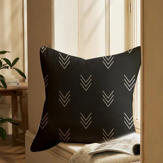 Black Canvas Cushion Cover Trendy Home