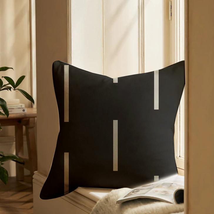 Black Mii Cushion Cover Trendy Home