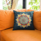 Rujhan Blue Crux Cushion Cover cushion cover sale