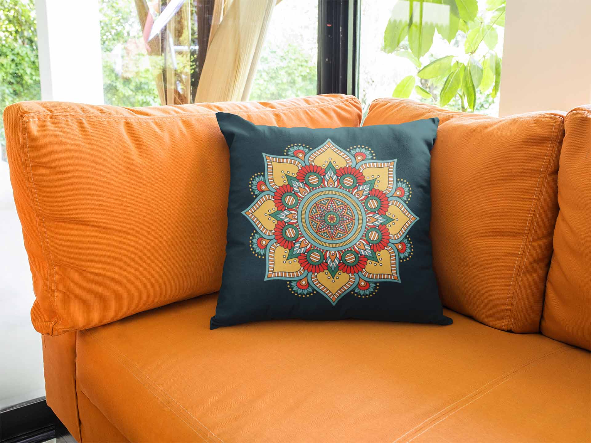 Rujhan Blue Crux Cushion Cover cushion cover sale