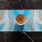 Blue Opal Marble-Stone Table Runner table runner sale