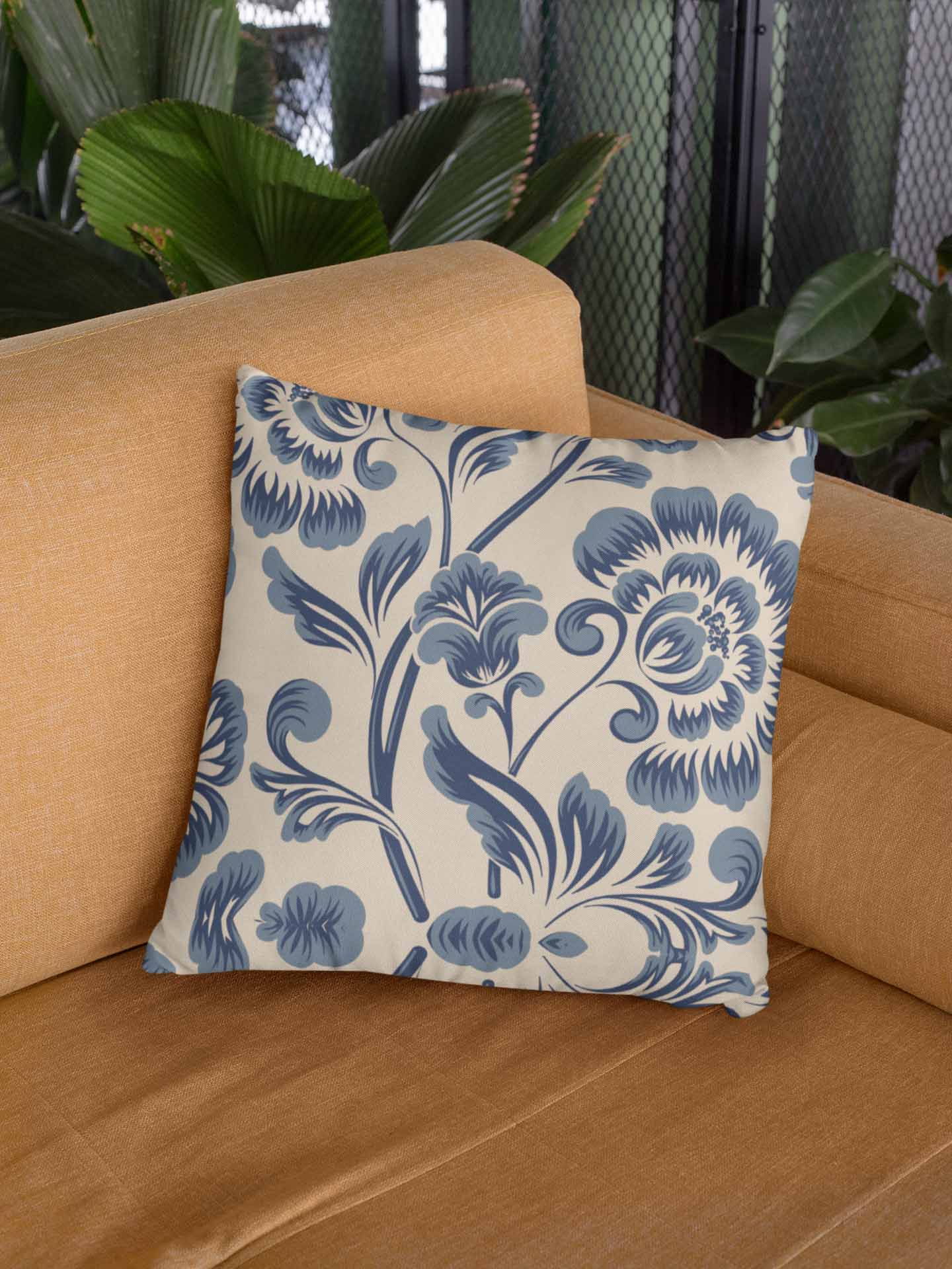 Blue Victoria Cushion Cover Clearance Sale 2024