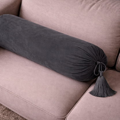 Malai Velvet - Steel Round Pillow Cover (pair) Trendy Home