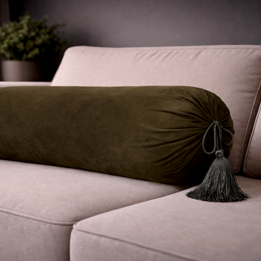 Malai Velvet - Fawn Round Pillow Cover (pair) Trendy Home