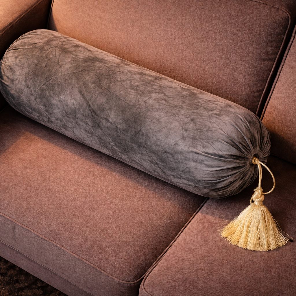 Turkish Velvet - Pearl Round Pillow Cover (pair) Trendy Home