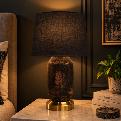 Egyptian Table Lamp Black Trendy Home