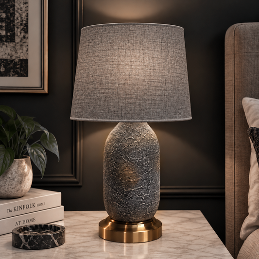 Graphite Studio Table Lamp Gray Trendy Home