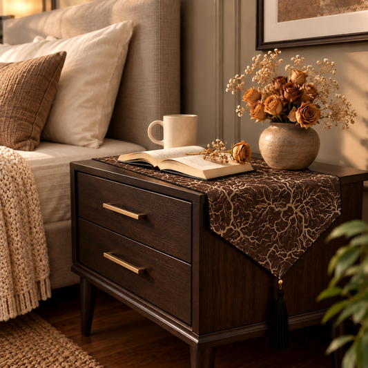 Shanghai - Khaki Bed Side Table Accent Trendy Home