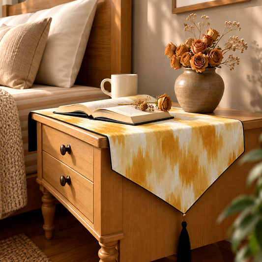 Printed - Solar Brushstroke Bed Side Table Accent Trendy Home
