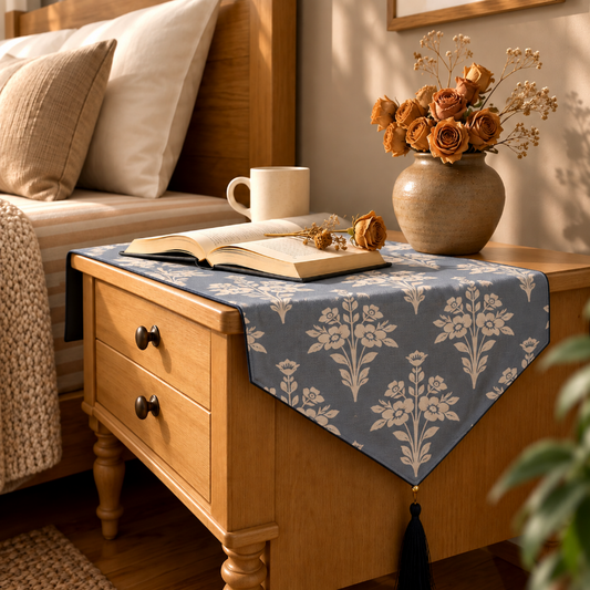 Printed - Country Bouquet Bed Side Table Accent Trendy Home