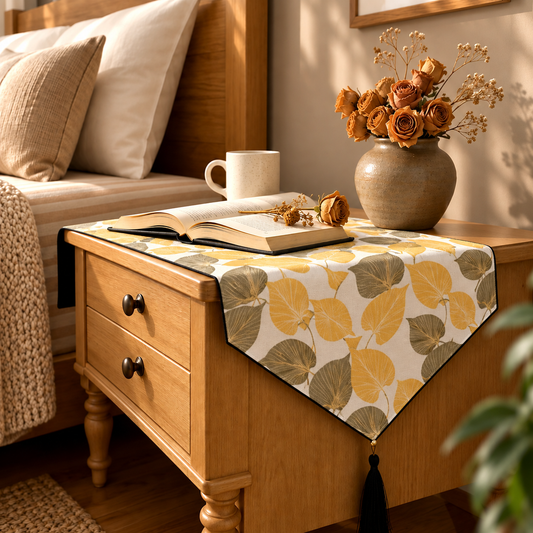 Printed - Autumn Bed Side Table Accent Trendy Home