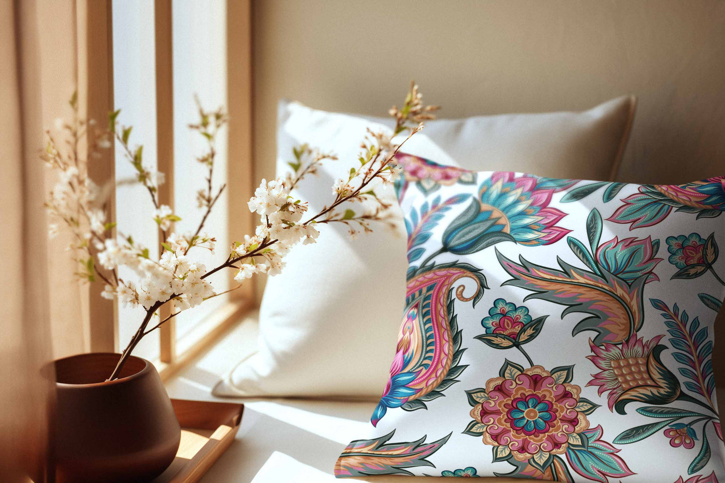 China Flower Cushion Cover Trendy Home