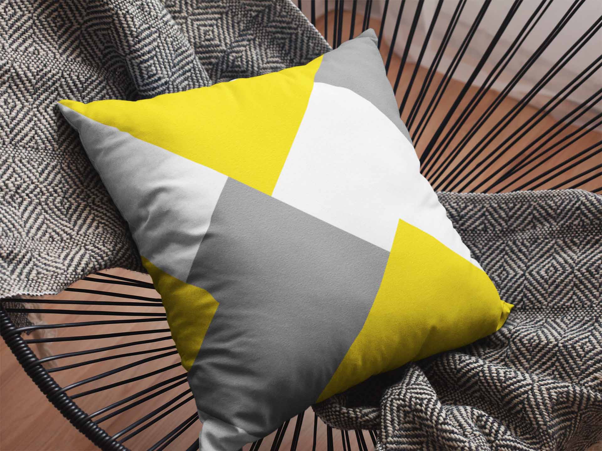 Clarice Geometric Cushion Cover Trendy Home