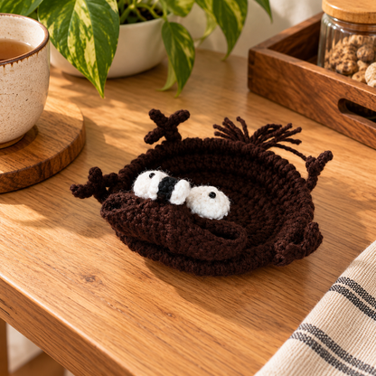 Handmade - Crochet Funny Squirrel Coaster Trendy Home