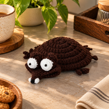 Handmade - Crochet Funny Squirrel Coaster Trendy Home