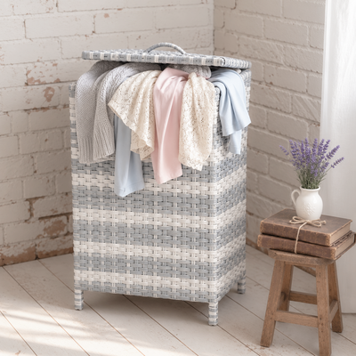 Handmade - Rattan Dove Laundry Basket