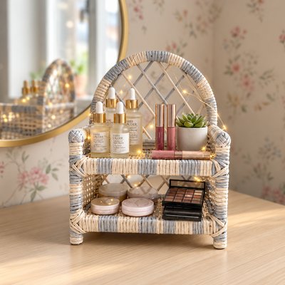 Handmade - Rattan Dove Heritage Tabletop Shelf Trendy Home