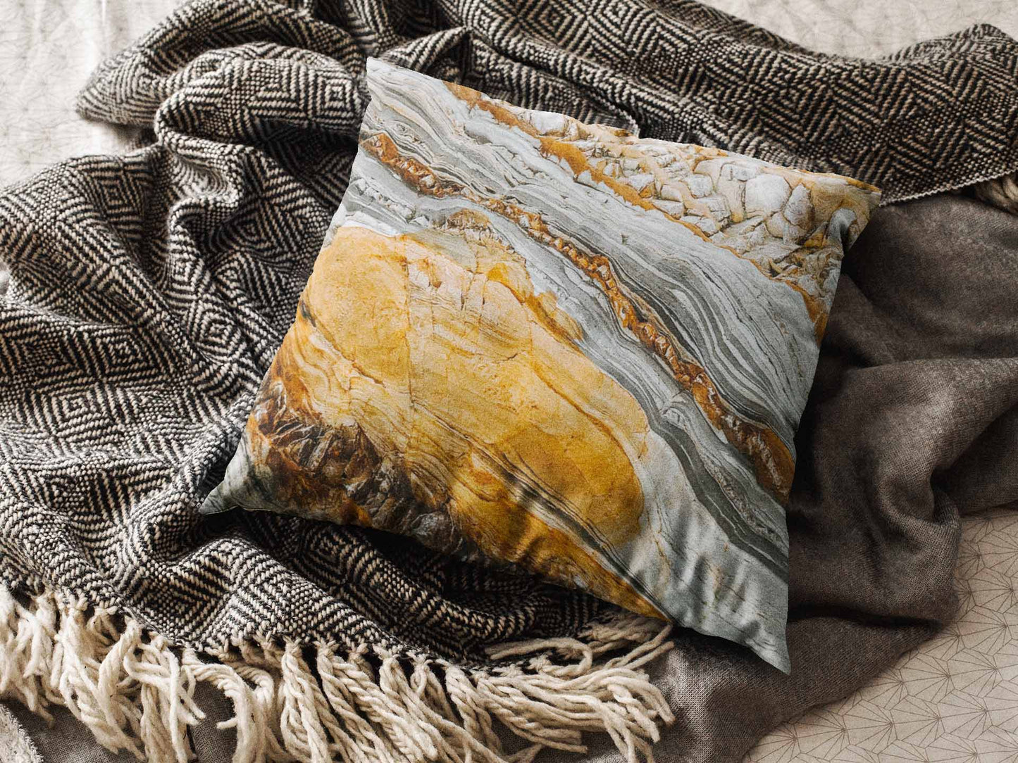 Earth Jasper Marble-Stone Cushion Cover cushion cover sale