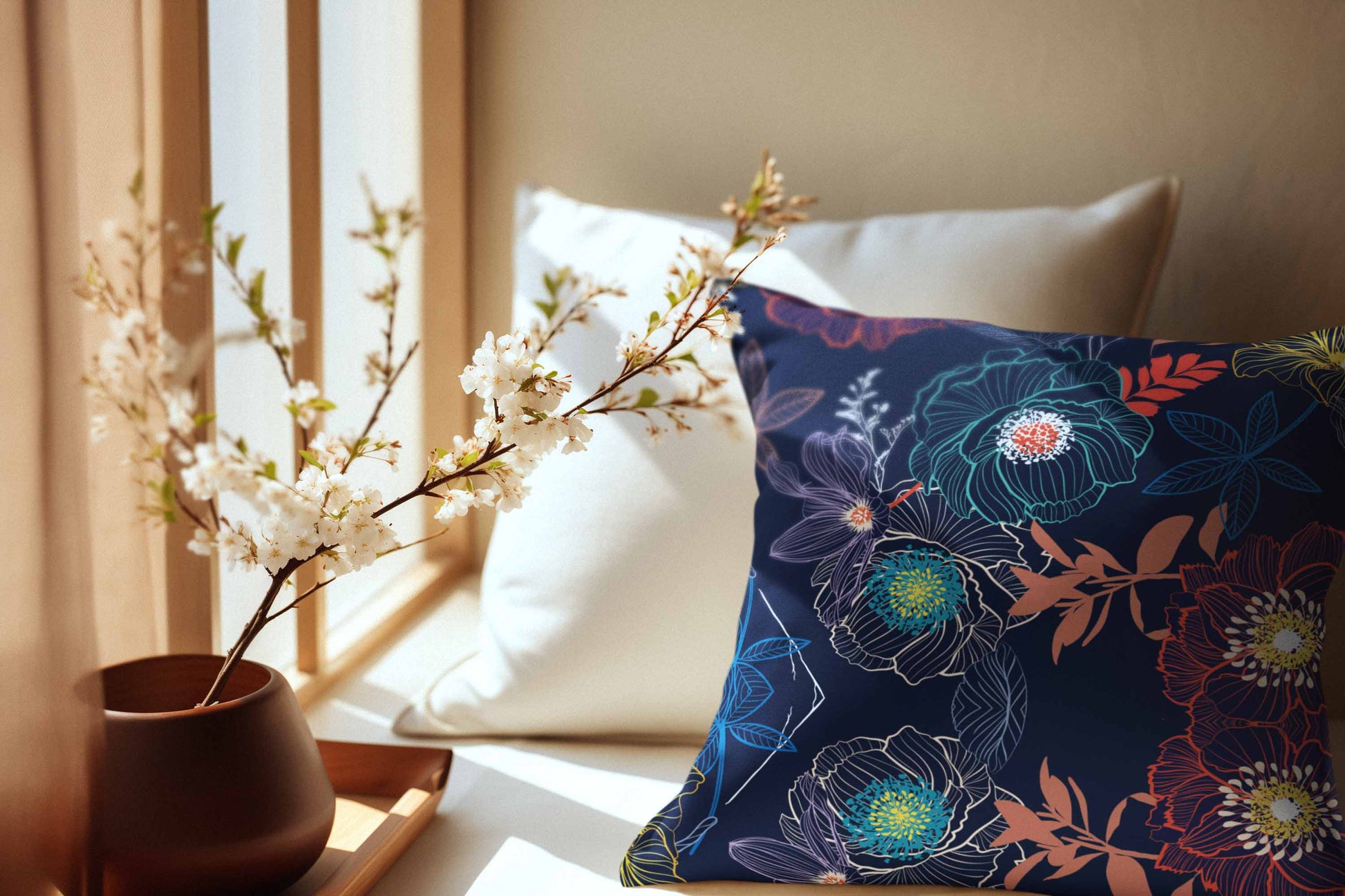 Floral Galaxy Cushion Cover Clearance Sale 2024