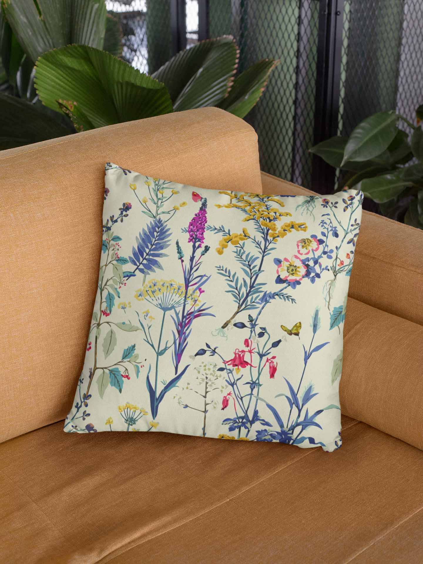 Floral Jersey Cushion Cover Clearance Sale 2024