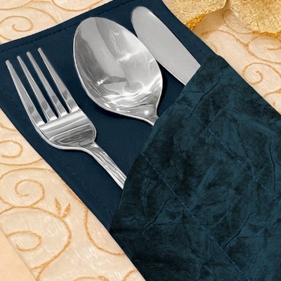Turkish Velvet - Deep Blue Cutlery Pouch Trendy Home