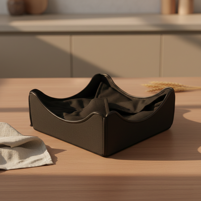 Leather - Black Breadbasket Trendy Home