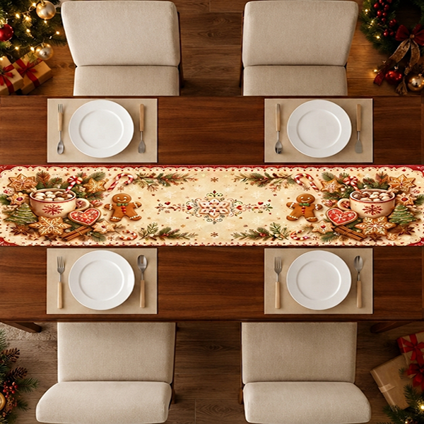 Printed - Gingerbread Table Runner