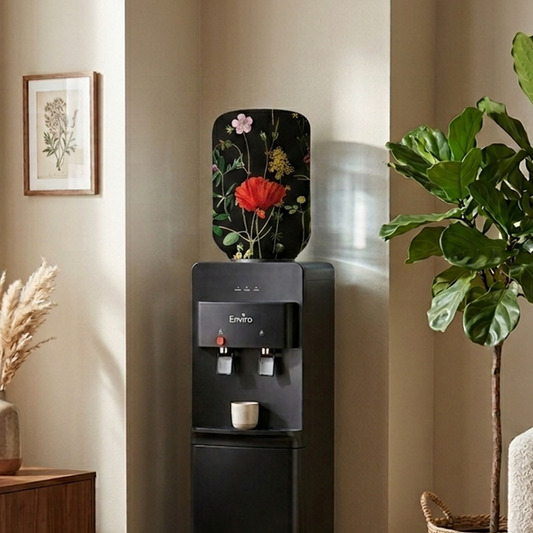 Printed - Black Rosey Bottle Dispenser Cover Trendy Home