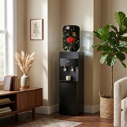 Printed - Black Rosey Bottle Dispenser Cover