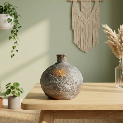 Moon Jar - Graphite Studio Vase Trendy Home