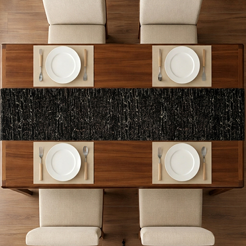 Shanghai - Siyah Table Runner Trendy Home