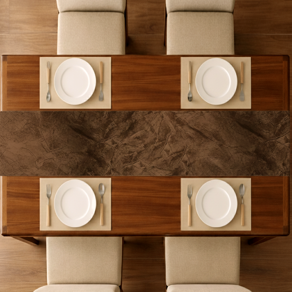 Turkish Velvet - Bronze Table Runner Trendy Home