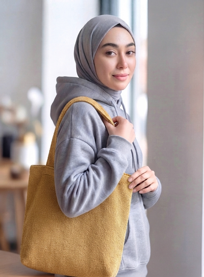 Teddy Fur - Honey Gold Tote Bag Trendy Home