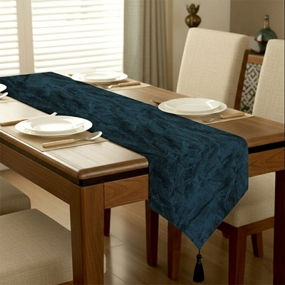 Turkish Velvet - Deep Blue Table Runner Trendy Home