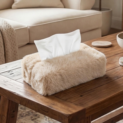 Cat Fur - Butter Tissue Box Trendy Home